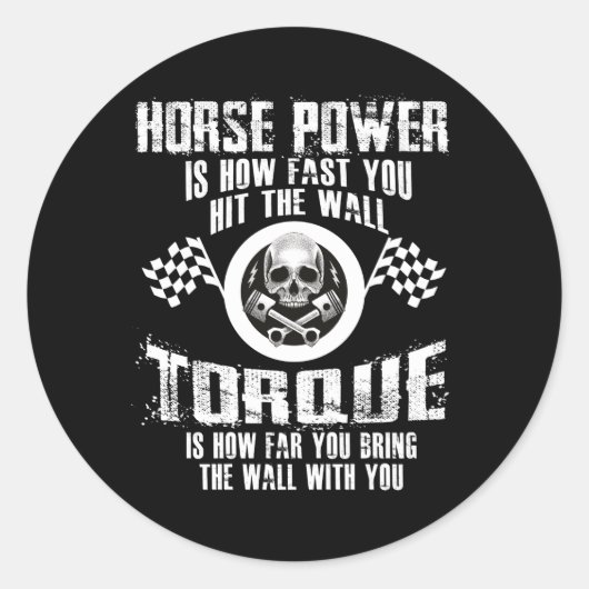 Diesel Mechanik wie weit die Mauer bringen Sie Runder Aufkleber (Vorderseite)