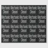 Diesel-Mechaniker Geschenkpapier (Flach)