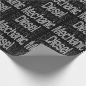 Diesel-Mechaniker Geschenkpapier (Ecke)
