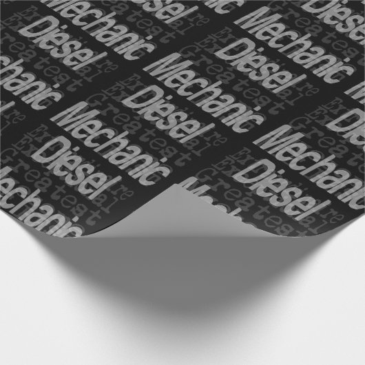 Diesel-Mechaniker Geschenkpapier (Ecke)