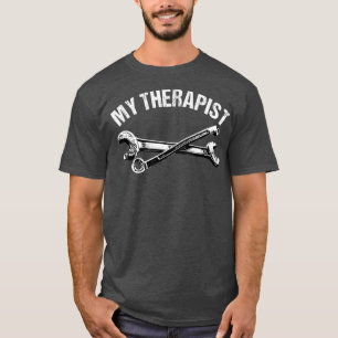 Diesel Mechaniker Lustig Mein Therapeut LKW-Motor T-Shirt