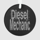 Diesel-Mechaniker Ornament (Rückseite)