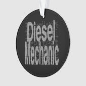 Diesel-Mechaniker Ornament (Vorderseite)