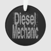 Diesel-Mechaniker Ornament (Vorderseite)