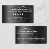 Diesel Mechanische Kfz-Reparatur-Metall Visitenkarte (Vorne/Hinten)