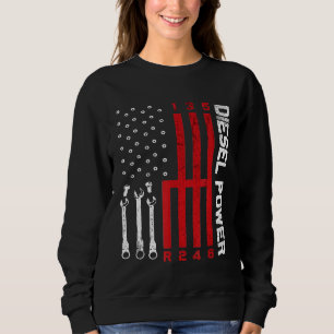Diesel Mechanische Umdrehung Gear American Flag Dr Sweatshirt