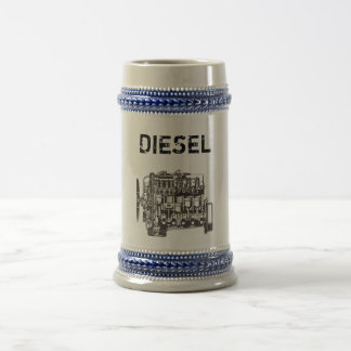 Diesel Mercedes Stein Bierglas