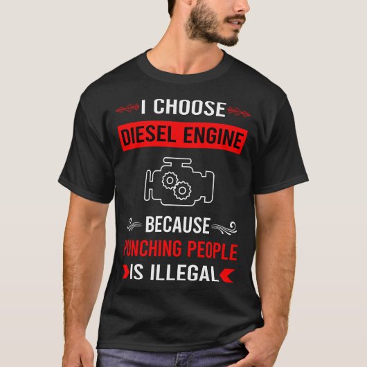 Diesel-Motor T-Shirt (Vorderseite)