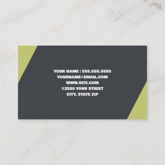 Diesel-Motor Visitenkarte (Rückseite)