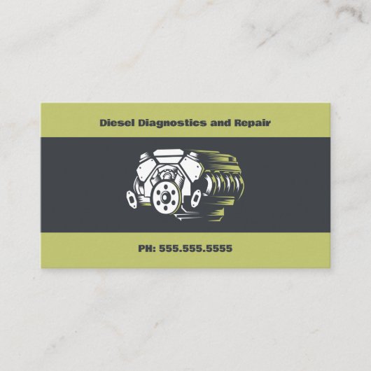 Diesel-Motor Visitenkarte (Vorderseite)