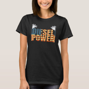 Diesel Power American Flag Diesel Mechanic Vater T-Shirt