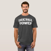 Diesel Power Big Text Turbo Diesel LKW Roll T-Shirt (Vorne ganz)