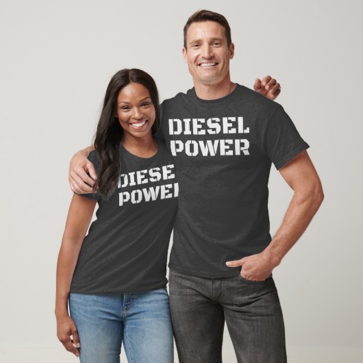 Diesel Power Big Text Turbo Diesel LKW Roll T-Shirt (Unisex)
