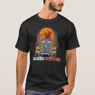 Diesel Power LKW-Fahrer Diesel Mechaniker Trucker T-Shirt