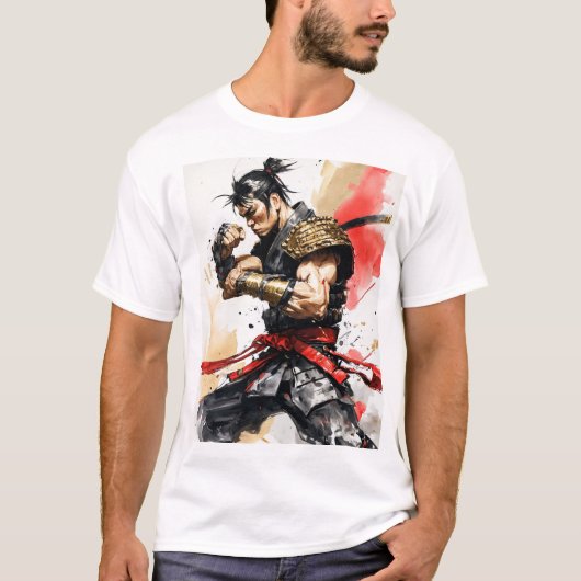"Diesel-Punk Samurai Showdown" T-Shirt (Vorderseite)