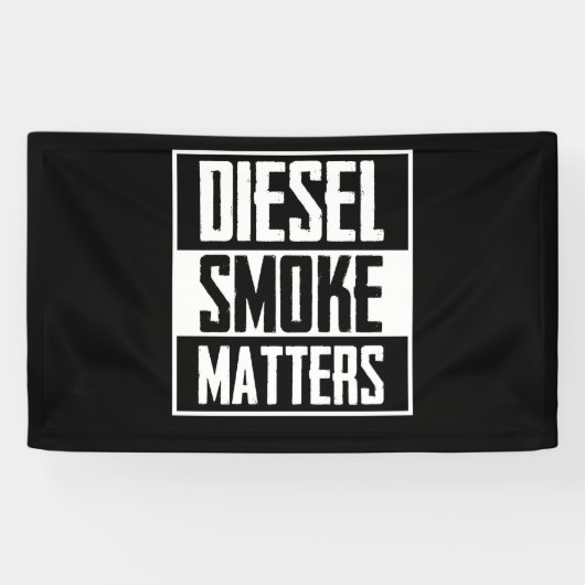 DIESEL RAUCHMATERIALIEN Diesel-LKW-Roll-Kohle Banner (Horizontal)
