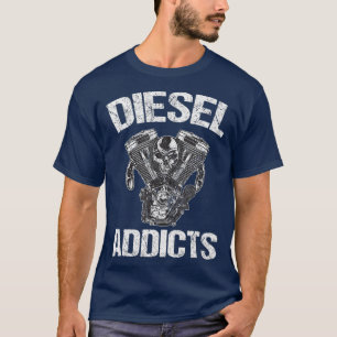Diesel-Süchtige Power Stroke 4X4 Motor T-Shirt