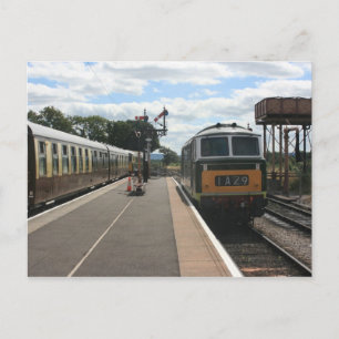 Diesel und The Quantock Belle in Bishops Lydeard, Postkarte