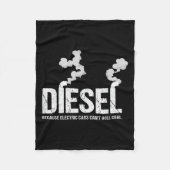 Diesel, weil Elektro keinen Kohlentransporter Gi f Fleecedecke (Vorderseite)