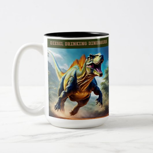 Dieselangetrieben Zweifarbige Tasse (Links)