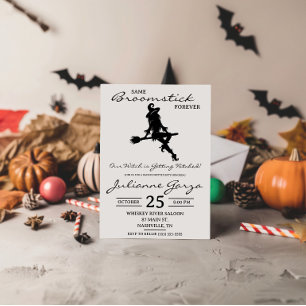Dieselbe Broomstick für immer! Hexe Themed Bachelo Einladung