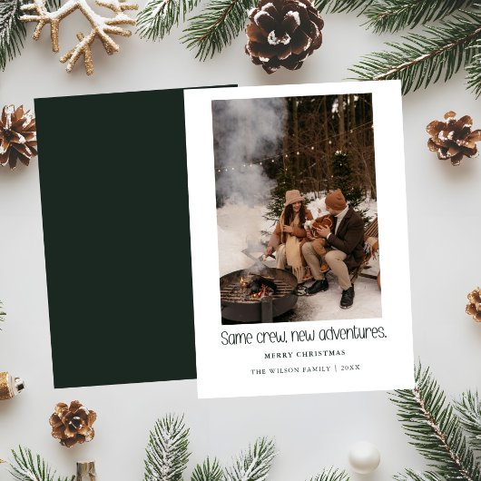 Dieselbe Crew, neue Abenteuer, Weihnachts-Fotokart Einladung
