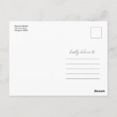 Dieselbe Liebe für Hochzeiten mit einfachem Elegan Postkarte (Rückseite)