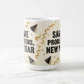 Dieselben Probleme, neues Jahr Kaffeetasse (Mittel)