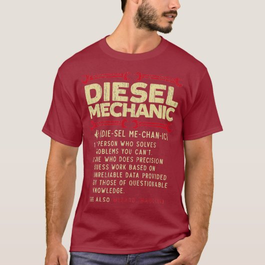 Dieselfahrzeug mit mechanischer Definition T-Shirt (Vorderseite)