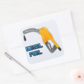 Dieselkraftstoff Quadratischer Aufkleber (Umschlag)