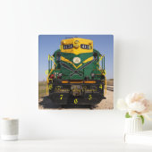 Diesellokomotive Nr. 4138 Square Clock Quadratische Wanduhr (Zuhause)