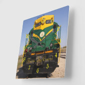 Diesellokomotive Nr. 4138 Square Clock Quadratische Wanduhr (Winkel)