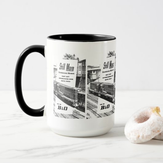 Diesellokomotiven 1957 Fairbanks Morse Tasse (Mit Donut)
