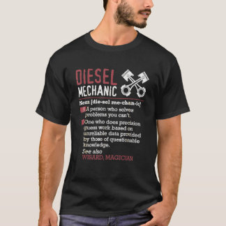 Dieselmechanik bedeutet Vintage Retro-Design Gesen T-Shirt
