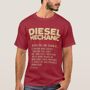 Dieselmechaniker Definition Automobilfahrzeug T-Shirt