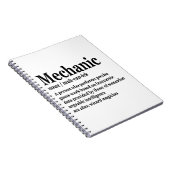 Dieselmechaniker-Definition-Funny-Reparateur Vater Notizblock (Rechte Seite)