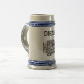DieselMercedes Stein Bierglas (Vorderseite Links)