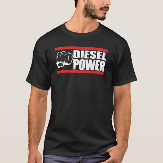 DieselPower-Turbo-LKW-Mechaniker T-Shirt (Vorderseite)