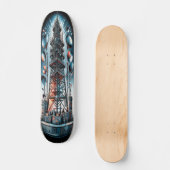 Dieselpunk Broadcast Tower Deck Skateboard (Vorderseite)