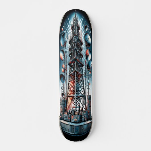 Dieselpunk Broadcast Tower Deck Skateboard (Vorne)