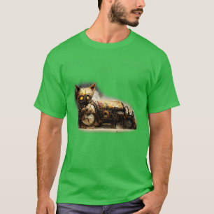 Dieselpunk cat Kunstwerk Steampunk cat Kunstwerk T-Shirt