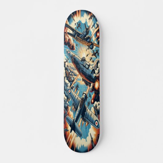"Dieselpunk Sky Battle Deck" Skateboard (Vorne)
