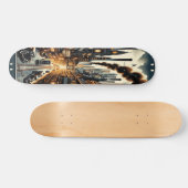 "Dieselpunk Urban Landscape Deck" Skateboard (Horizontal)