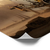 Dieselpunk War Machine Fantasy Art Poster (Ecke)