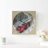 Dieselzug für den klassischen Motor Quadratische Wanduhr (Zuhause)