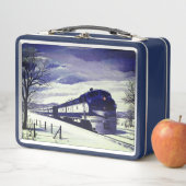 Dieselzug im Schnee Metall Brotdose (Beispiel)