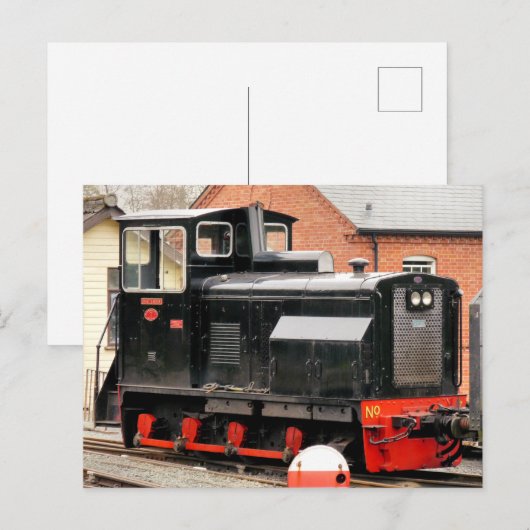 DIESELZUG POSTKARTE (Vorne/Hinten)