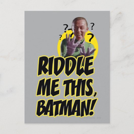 Diesen Batman Postkarte (Vorderseite)