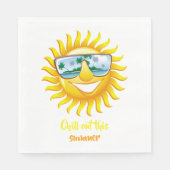 Diesen Sommer auskühlen Serviette (Vorderseite)