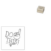 Diesen Text ausführen Gummistempel (Stempel)